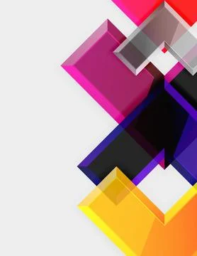 Arrow square geometric vector abstract background Stock Illustration