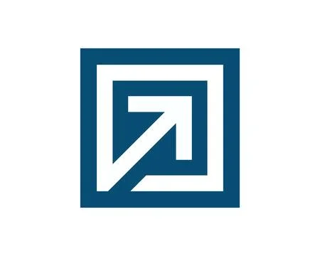 Arrow square logo icon template Stock-Illustration