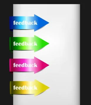 Arrow sticker set Stock Illustration