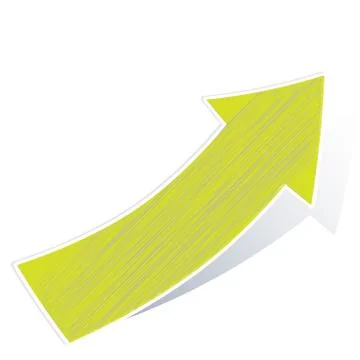 Arrow stickers Stock Illustration