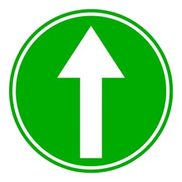 Arrow straight button Stock Illustration