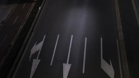 Arrow on the street Stock Footage 85974424