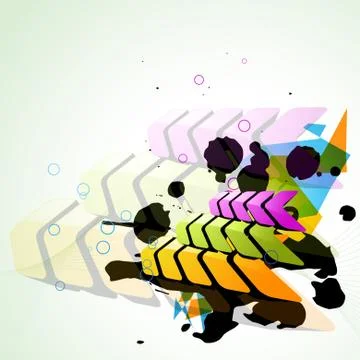 Arrow style background Stock Illustration