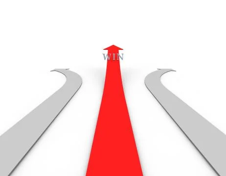 Arrow of success and direction of progress Illustrazione stock