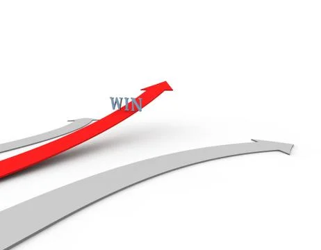 Arrow of success and direction of progress Stock Illustration