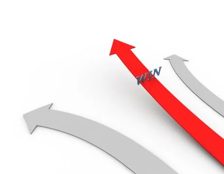 Arrow of success and direction of progress Stock Illustration