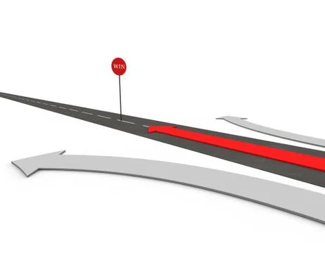 Arrow of success and direction of progress Stock Illustration