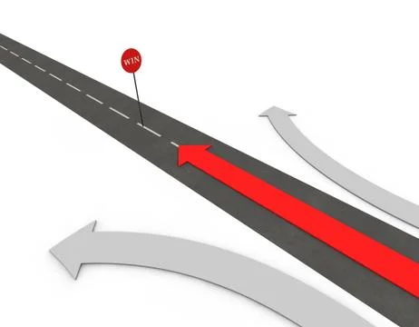 Arrow of success and direction of progress Stock Illustration