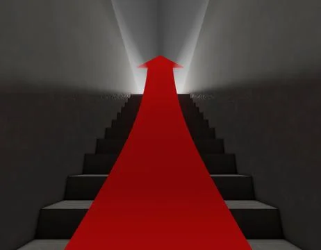 Arrow of success and direction of progress Stock Illustration