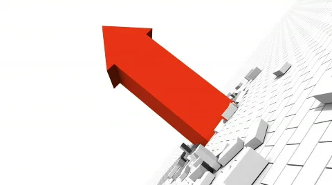 Arrow of Success Stock Footage 538880