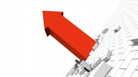 Arrow of Success Stock Footage 539470