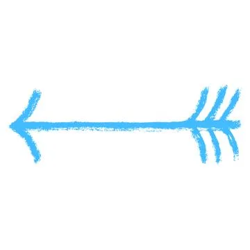 Arrow Symbol Brushstroke Texture Illustrazione stock