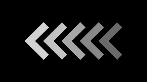 Arrow symbol concept animation. Glowing arrows sign. Stock Footage 334366686