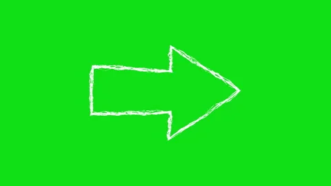 Arrow symbol hand-drawn scribble animation. Pen marker doodle style. Sketch.. Stock Footage 333076336