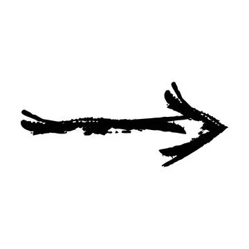 Arrow symbol icon, vector element of grunge texture direction symbol illust.. Stock Illustration