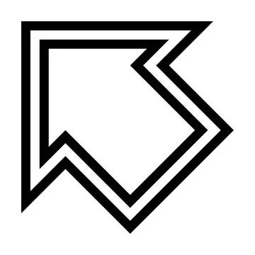 Arrow symbol icon vector for web and application in a black flat color Illustrazione stock