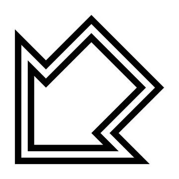 Arrow symbol icon vector for web and application in a black flat color Stock Illustration