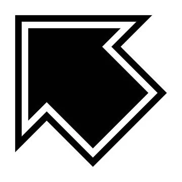 Arrow symbol icon vector for web and application in a black flat color Stock Illustration