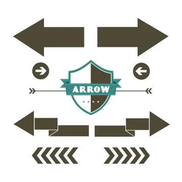 Arrow symbol Stock Illustration