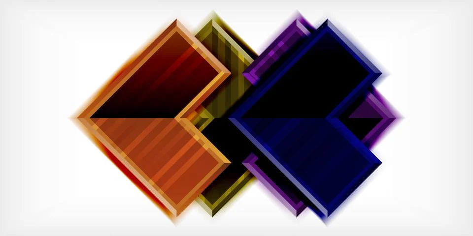 Arrow symbols created with 3d effects and line texture geometric abstract Illustrazione stock