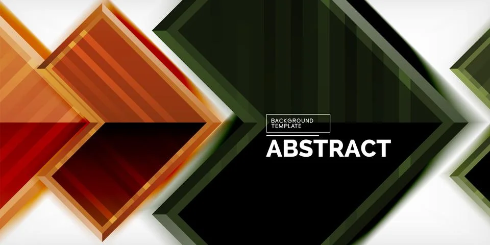 Arrow symbols created with 3d effects and line texture geometric abstract Stock Illustration