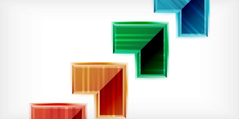Arrow symbols created with 3d effects and line texture geometric abstract Stock Illustration