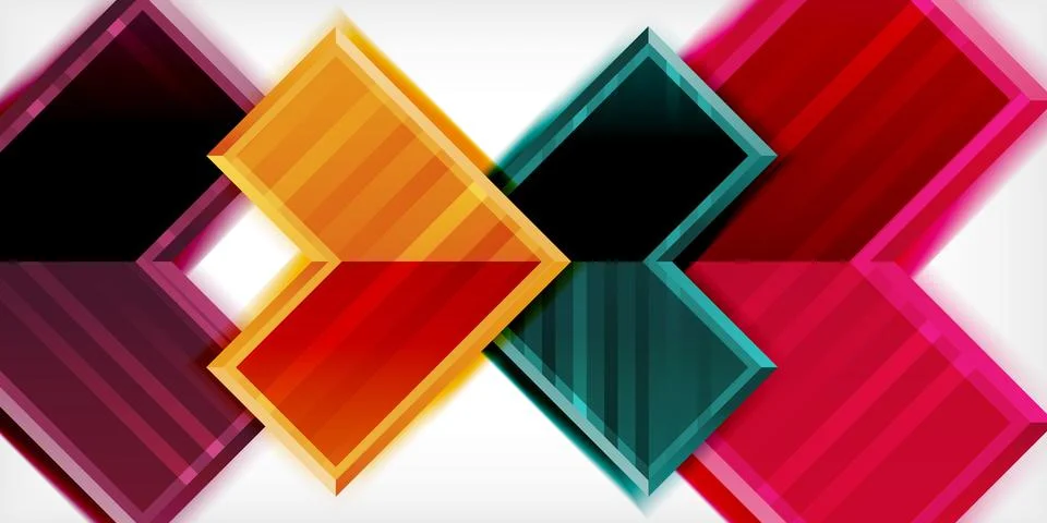 Arrow symbols created with 3d effects and line texture geometric abstract Stock Illustration
