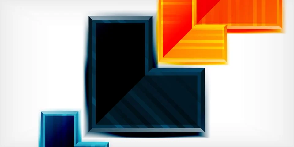 Arrow symbols created with 3d effects and line texture geometric abstract Stock Illustration