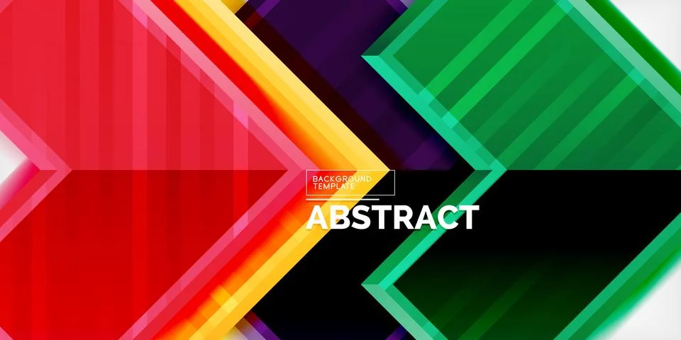 Arrow symbols created with 3d effects and line texture geometric abstract Stock Illustration