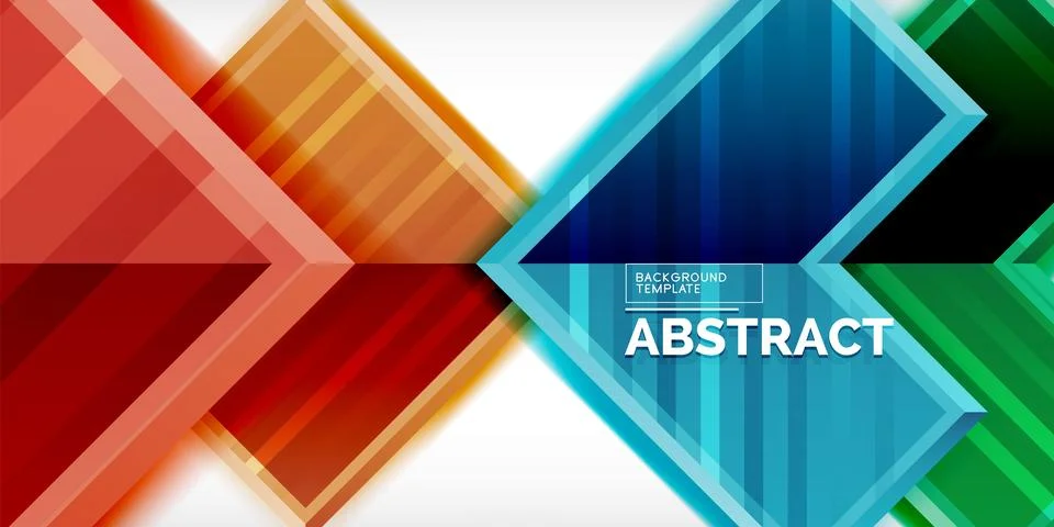 Arrow symbols created with 3d effects and line texture geometric abstract Stock Illustration