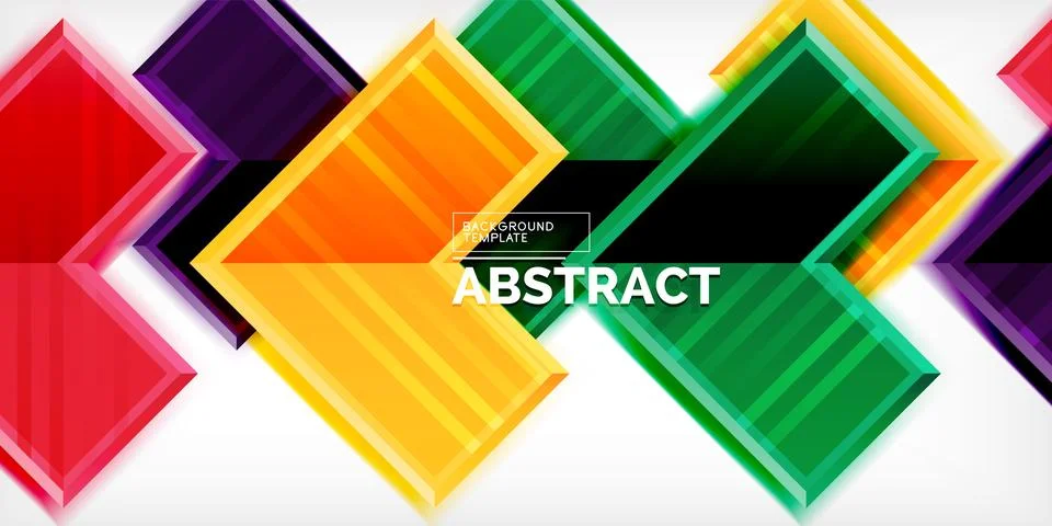 Arrow symbols created with 3d effects and line texture geometric abstract Stock Illustration