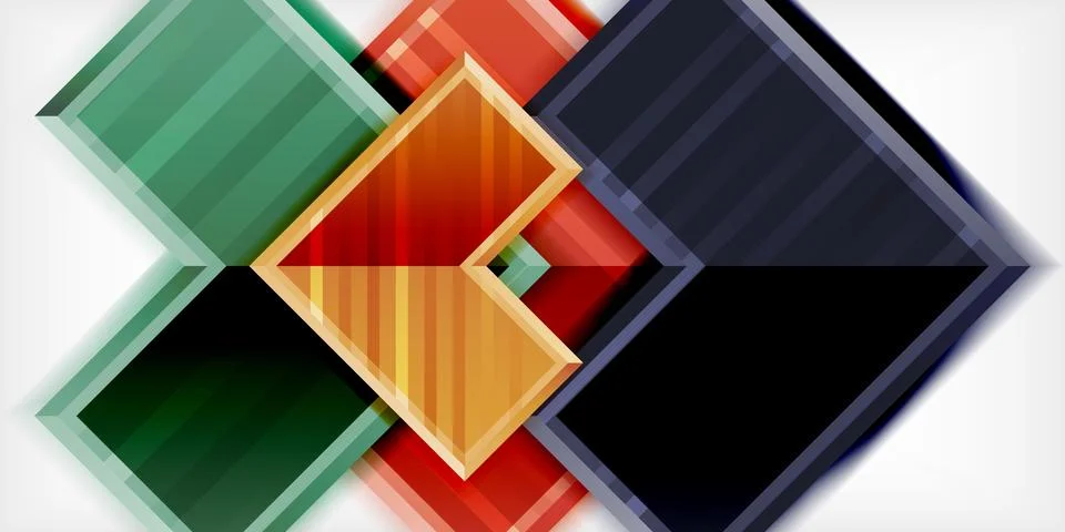 Arrow symbols created with 3d effects and line texture geometric abstract Stock Illustration