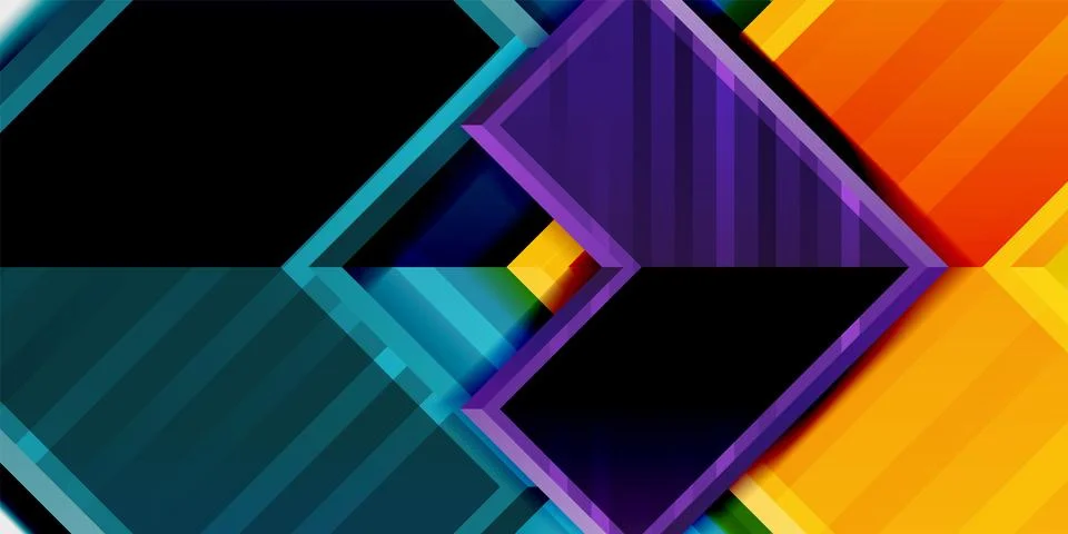 Arrow symbols created with 3d effects and line texture geometric abstract イラスト素材