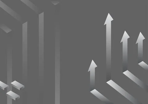 Arrow system pointing upwards symbolizing successful project completion イラスト素材