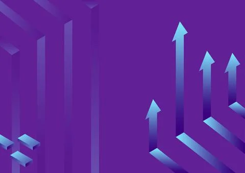 Arrow system pointing upwards symbolizing successful project completion イラスト素材