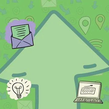 Arrow System Pointing Upwards Symbolizing Successful Project Completion イラスト素材