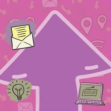 Arrow System Pointing Upwards Symbolizing Successful Project Completion イラスト素材