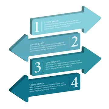 Arrow tabs Stock Illustration