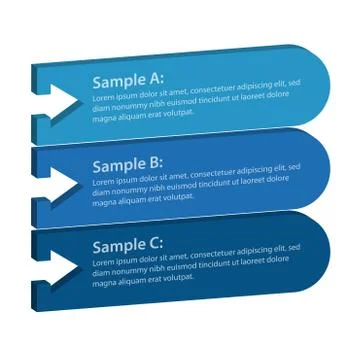 Arrow tabs Stock Illustration