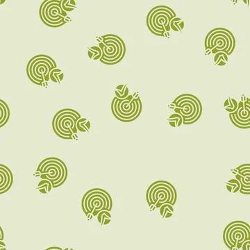 Arrow target check mark glyph seamless pattern Stock Illustration