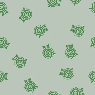 Arrow target check mark glyph vector seamless pattern Stock Illustration