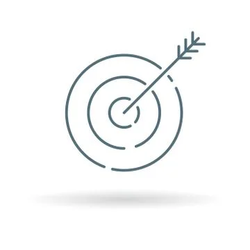 Arrow target icon Stock Illustration