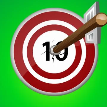 Arrow target Illustrazione stock