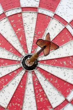 Arrow on target Stock Photos