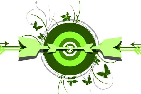 Arrow target point Stock Illustration