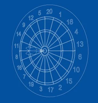 Arrow in target. Vector Stock Illustration