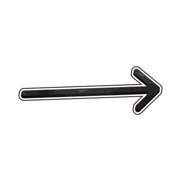 Arrow thin illustration Stock Illustration