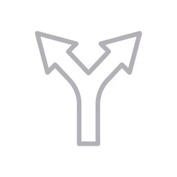 Arrow thin line colour icon Illustrazione stock