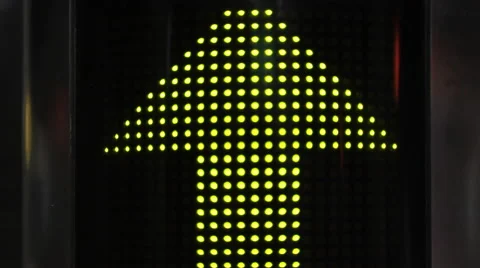 Arrow tokyo metro light pattern technology urban Stock Footage 43875233