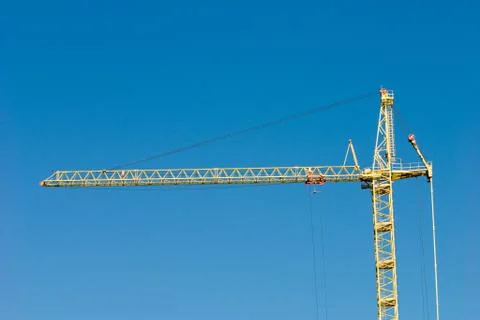 Arrow of the tower crane Foto stock